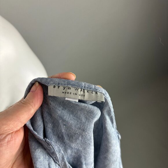 Bryn Walker Denim Chambray Spaghetti Strap Tank Dress Tunic & Jacket Set Small - Picture 11 of 11